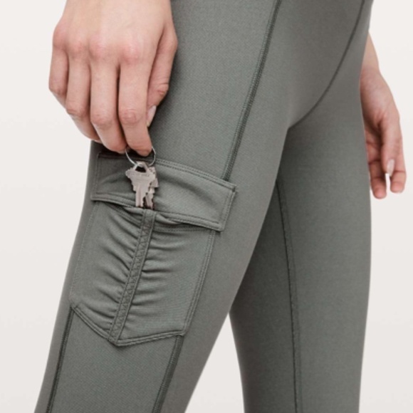 Lululemon Scenic Route 7/8 Tight *25" Grey Sage - Picture 6 of 11